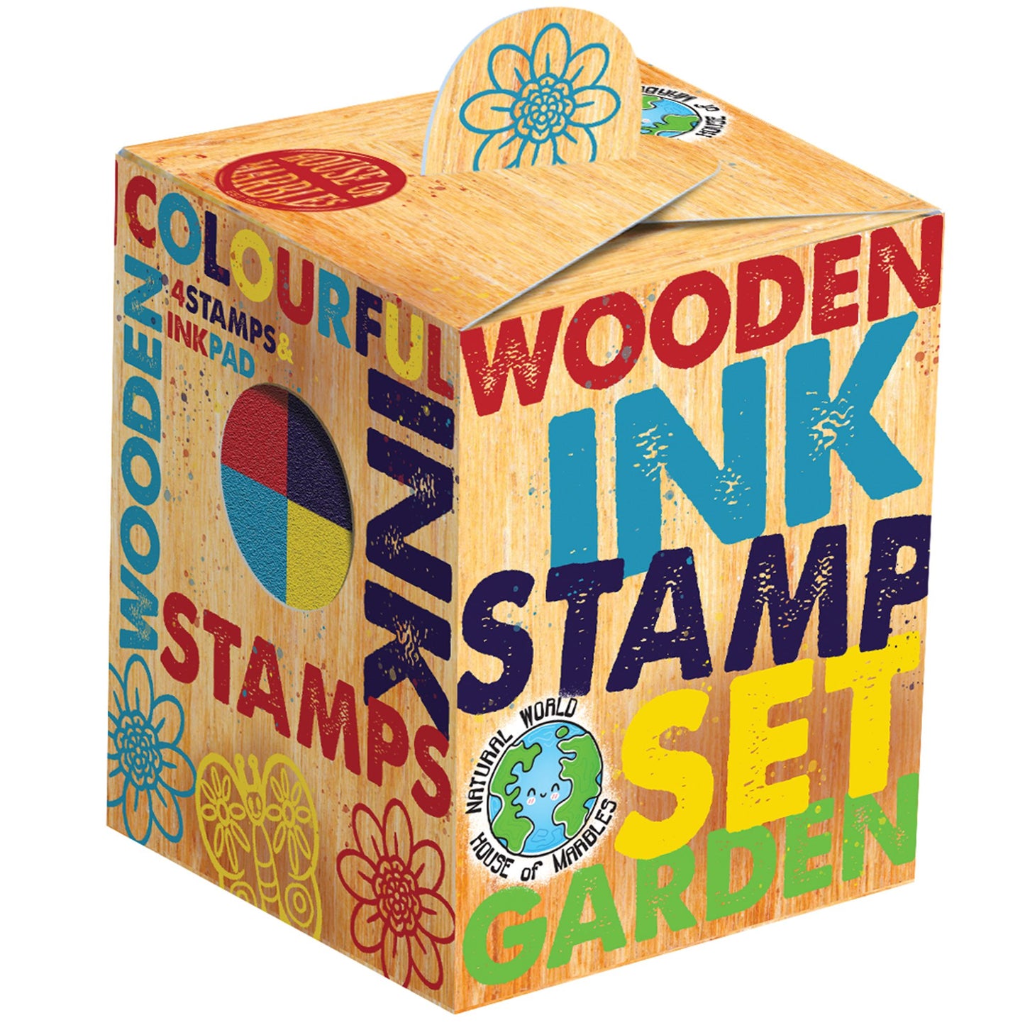 Stamp & Ink Set Garden Theme