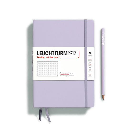 Notebooks - Medium (A5) Lilac Hardcover Dotted