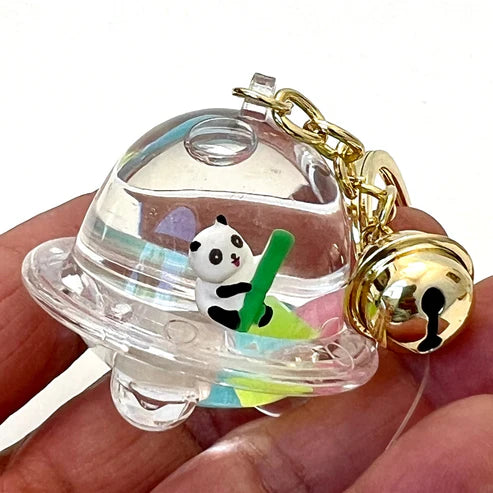 Keychain Charm Panda & Bamboo Floaty in Various Containers - Sold Individually
