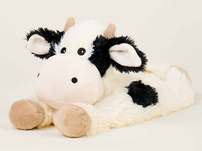 Warmies Cow Laying Down Black & White