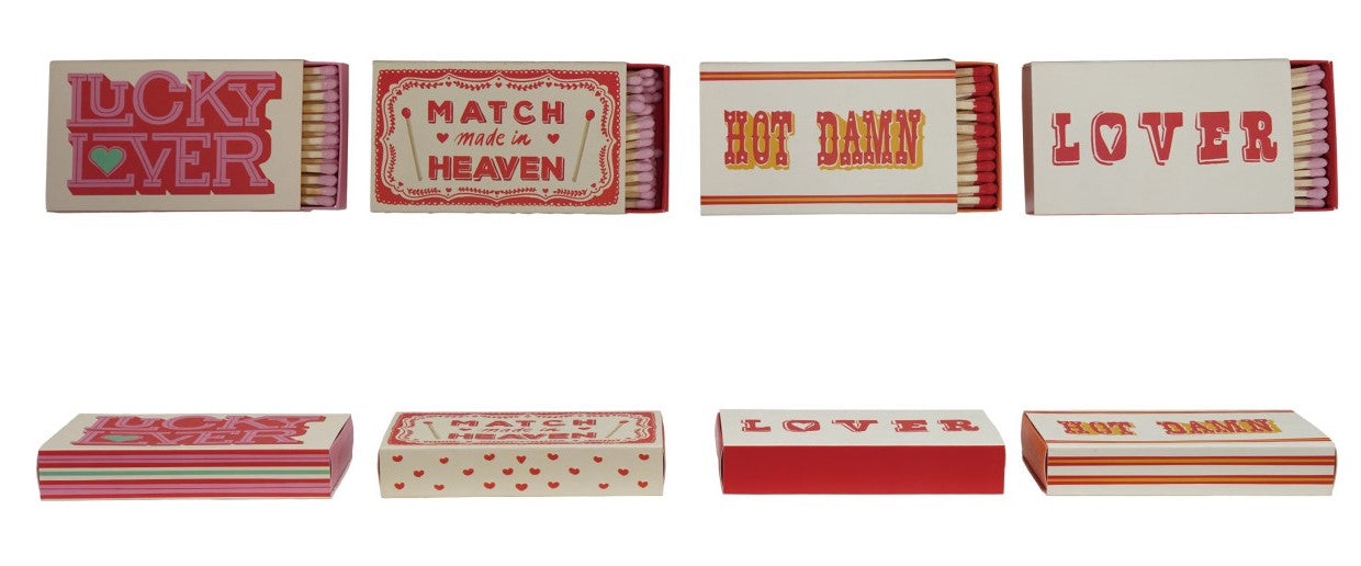 Safety Matches with Sayings 4 Styles (Sold Individually)