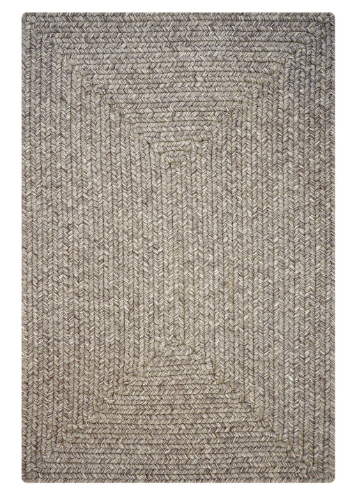 Ultra Durable Braided Rectangular Rug Slate 27" X 45"