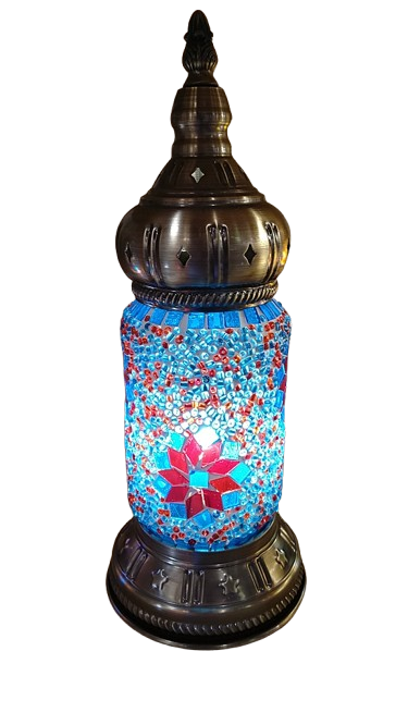 Mosaic Lamp Lantern 12" C