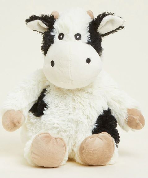 Warmies Cow Sitting Black & White