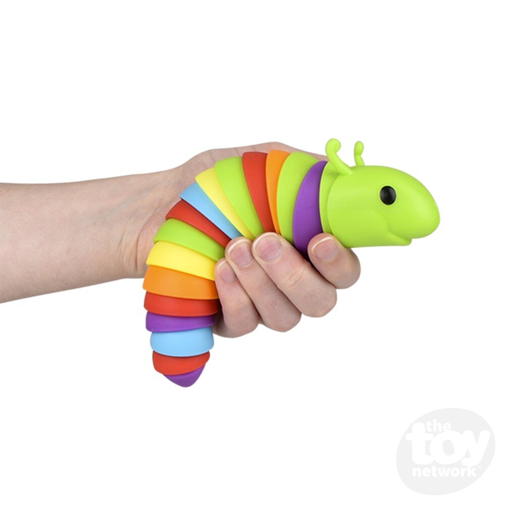 Sensory Wiggle Caterpillar Multicolor or Green 7.5" - Sold Individually