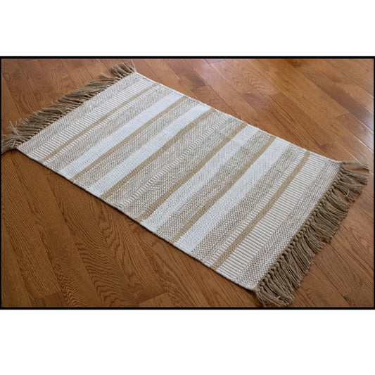 Rug Striped Jutex Natural 2'x3