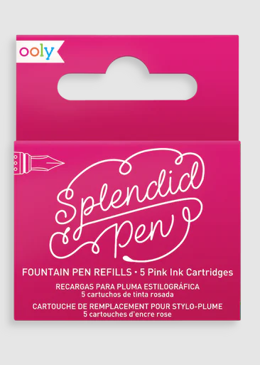 Splendid Fountain Pen Refills Pink