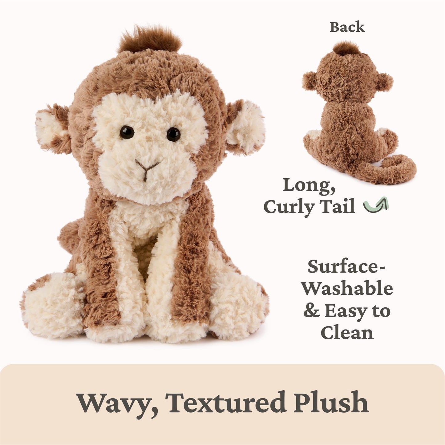 Plush Cozys Monkey 10"