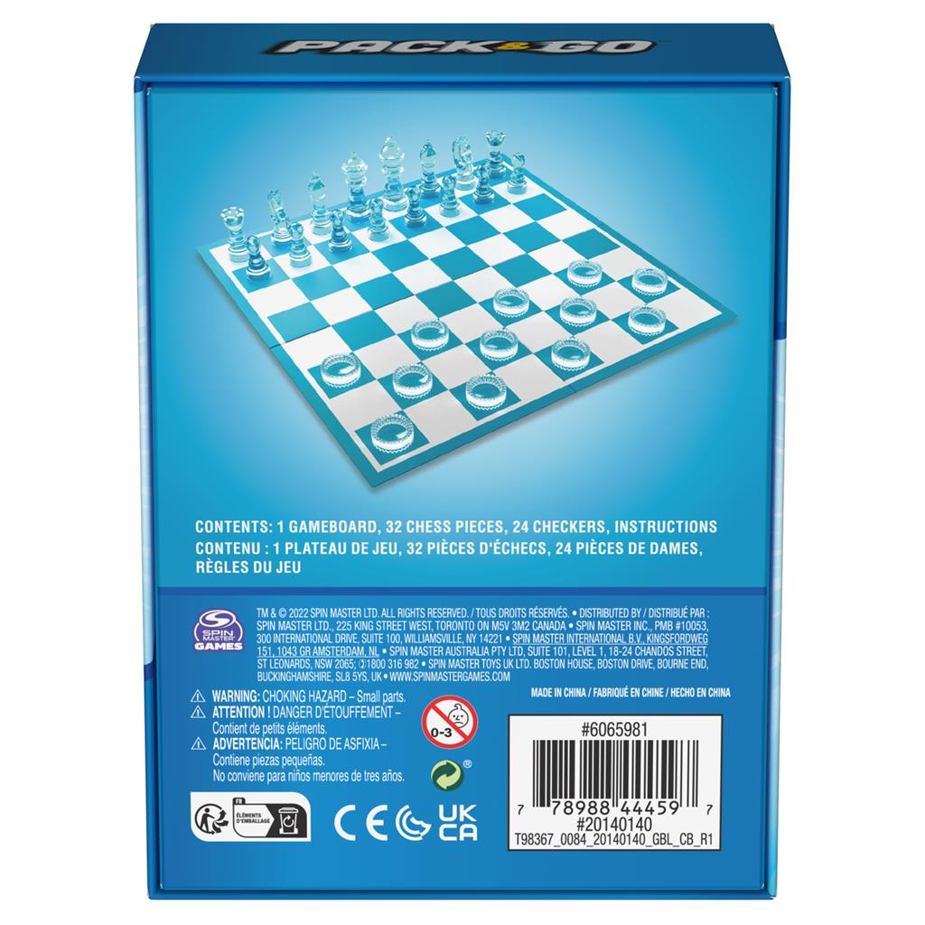 Game Pack & Go Chess & Checkers