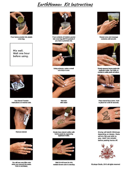 Henna Body Painting Kit