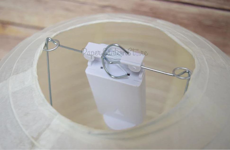 String Lights Paper Lanterns Set of 10 4" Round Lavender