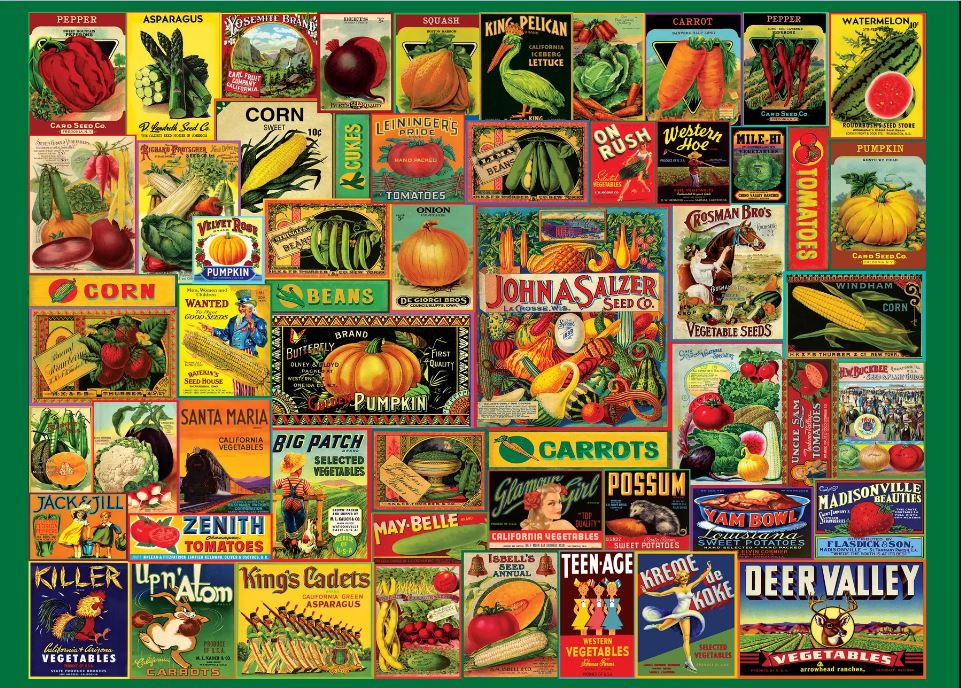 Puzzle 1000 Piece Vintage Seed Packets