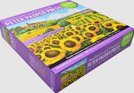 Puzzle 1000 Piece Sunflowers & Vineyards