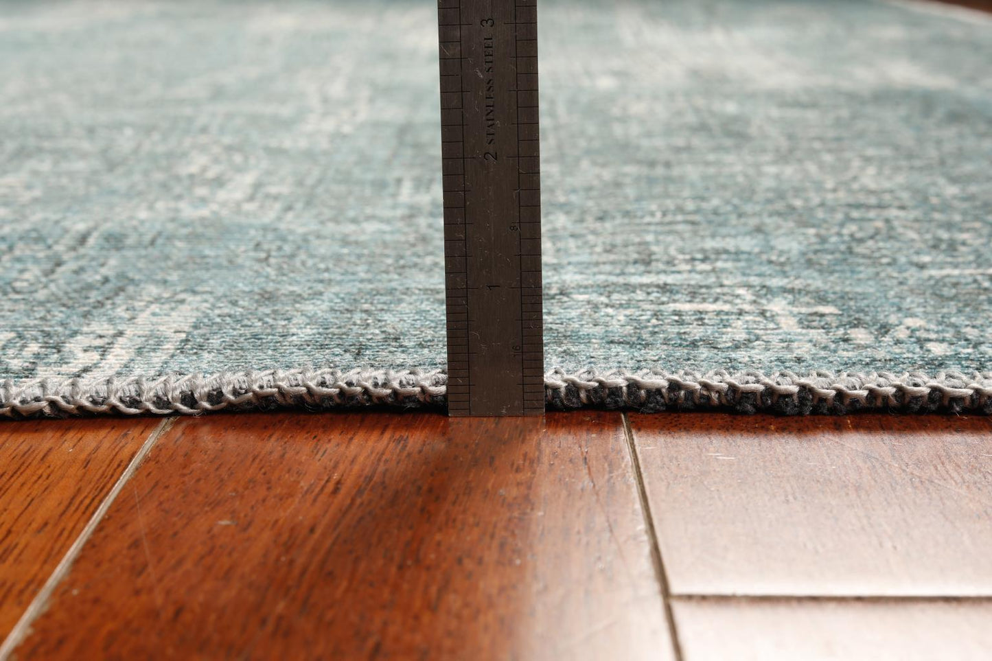 London Elements Teal Washable Rug Runner 2'6" x 7'6"