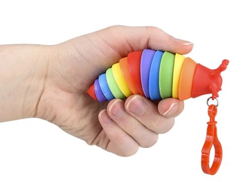 Sensory Wiggle Clip On Slug 3.75" (Sold Individually)