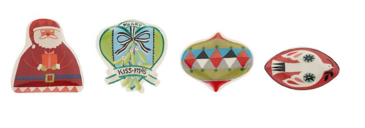 Dish - Stoneware - Iconic Christmas Symbols