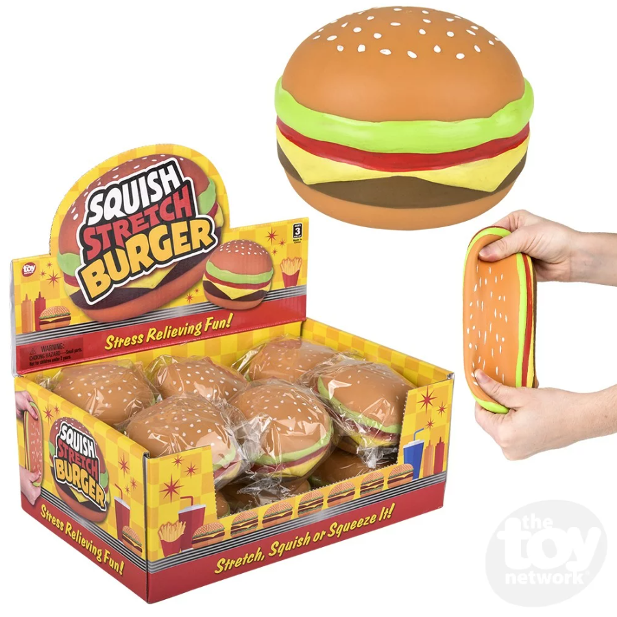 Squish & Stretch Hamburger 3.25"