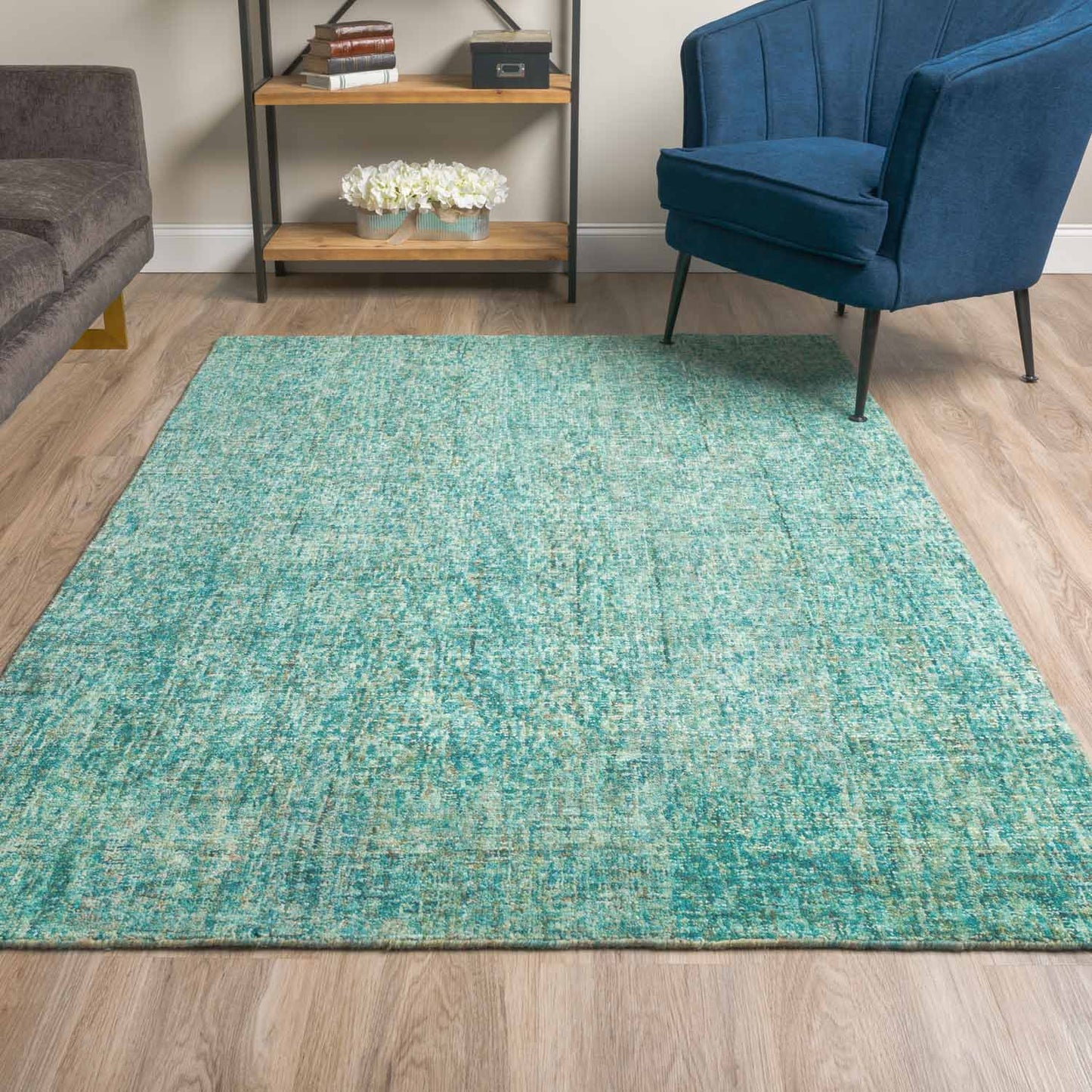 Calisa Rug Turquoise 3'6" X 5'6"