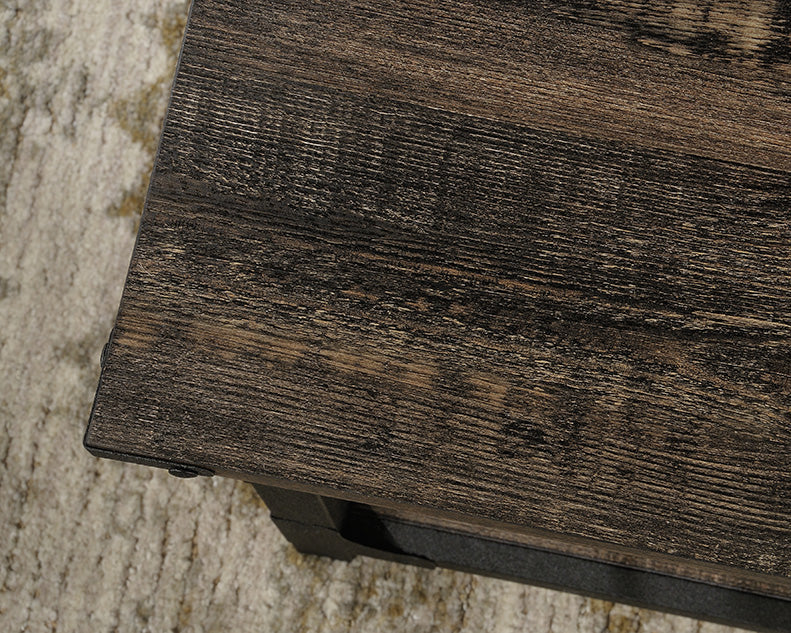 Steel River Lift Top Coffee Table Carbon Oak Finish