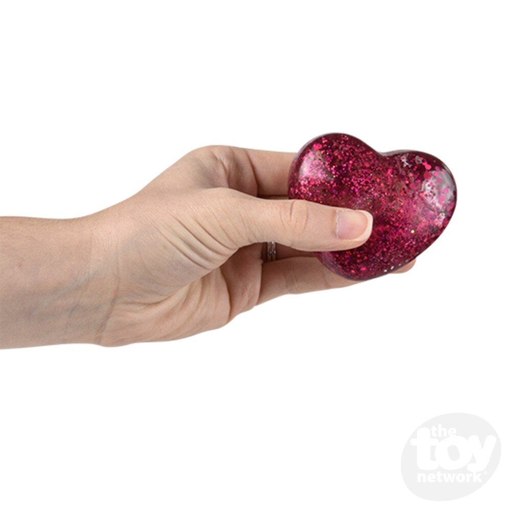 Squeezy Sparkle Sugar  Mini Heart 2.5" (Sold Individually)