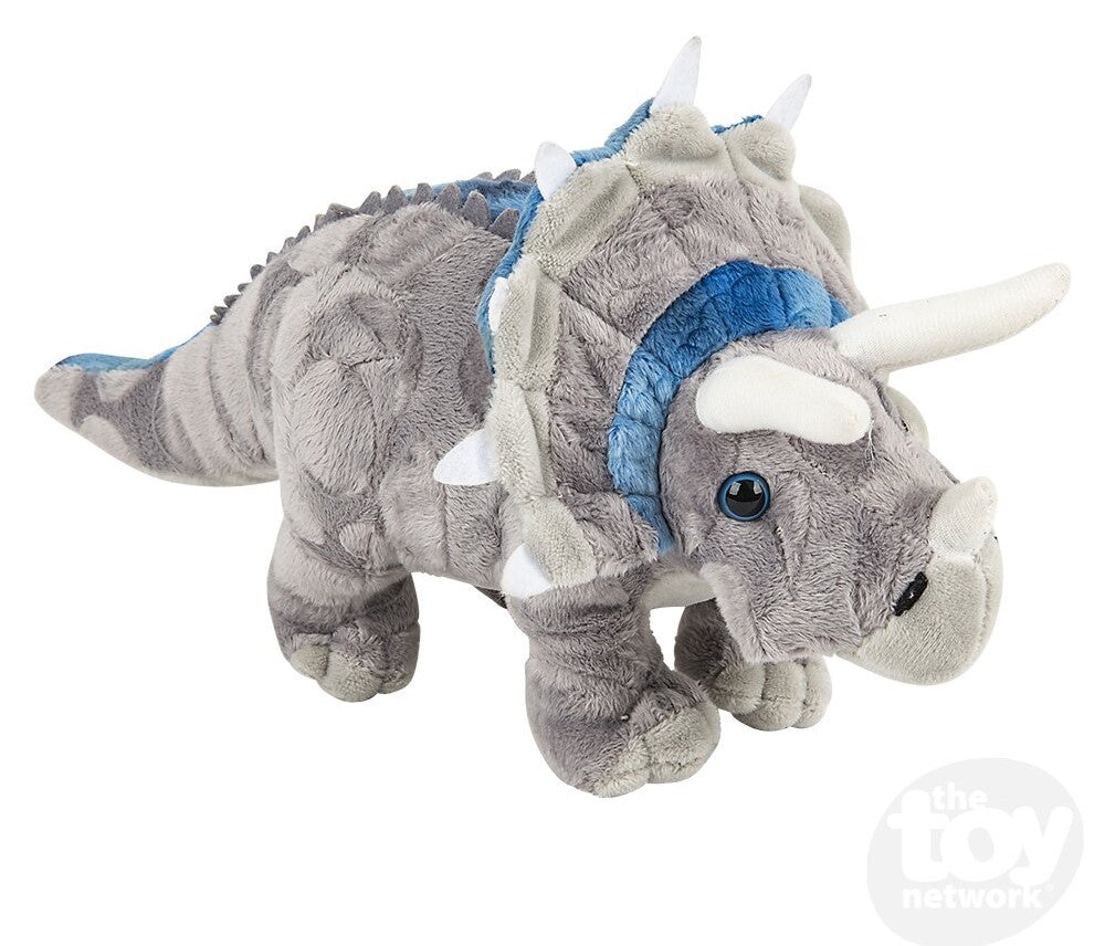 Plush Animal Den Dinosaur Triceratops 13"
