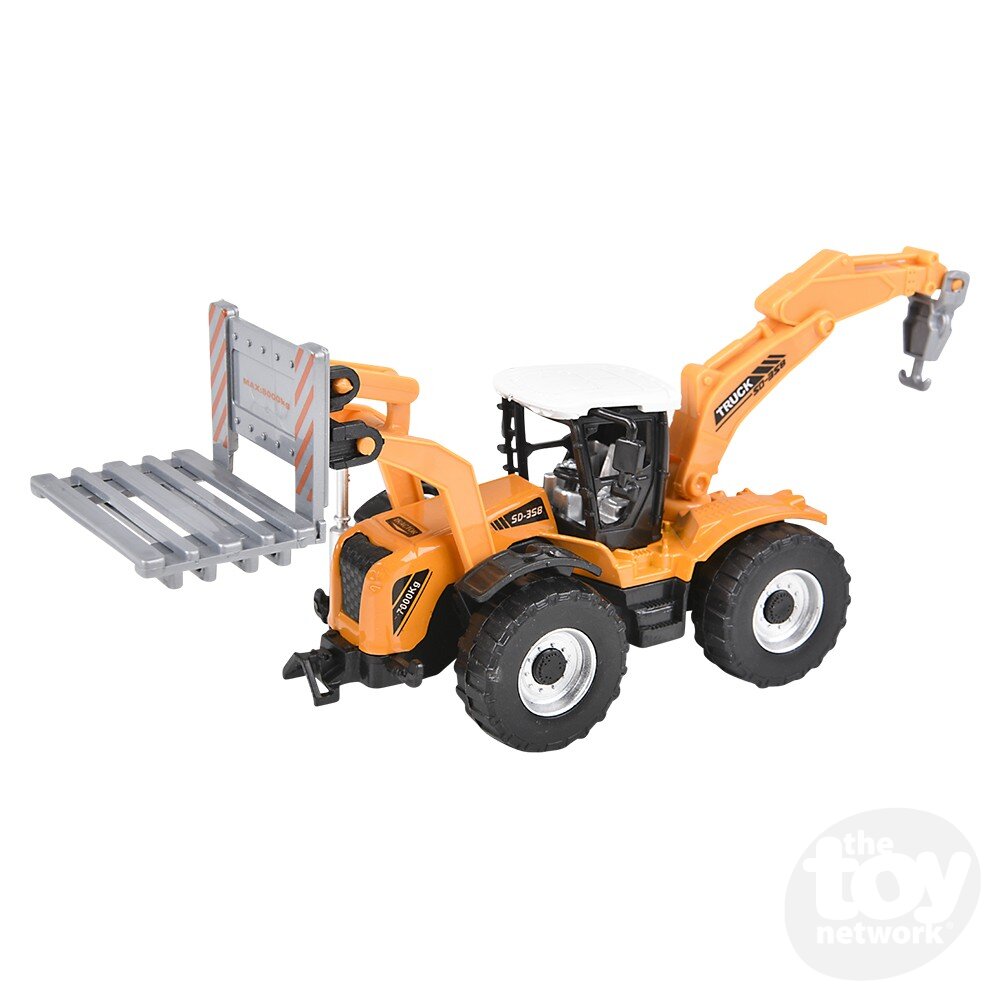 Diecast Pullback - Farm Tractor - 7" - Six Styles - Sold Individually