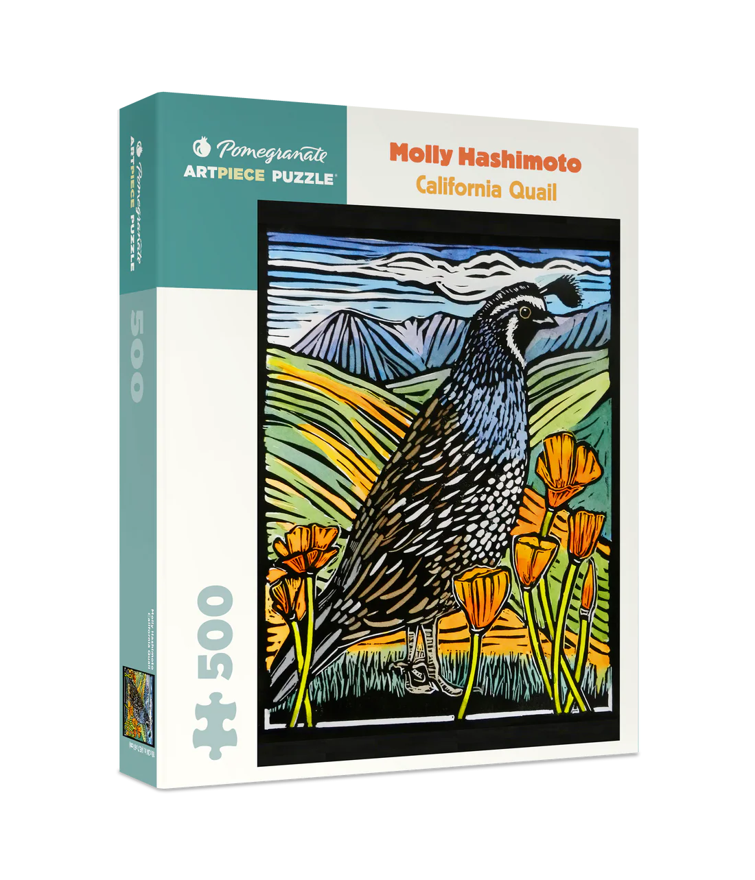 Puzzle 500 Piece - Molly Hashimoto - California Quail
