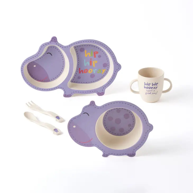 Children's Dinnerware Set - Harley Hippo