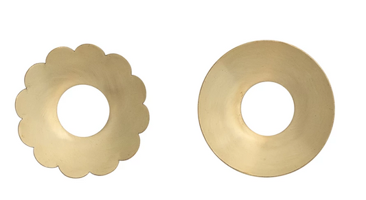 Bobeche Brass 2 Styles (Sold Individually) Fits Standard 7/8"d Candle