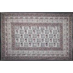 Tapestry Twin Size Elephant Batik Grey