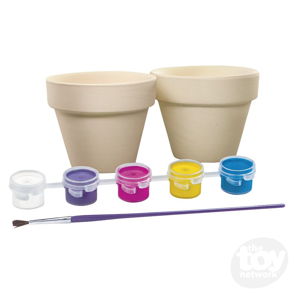 4M KidzMaker Kit Paint Your Own Flower Pot