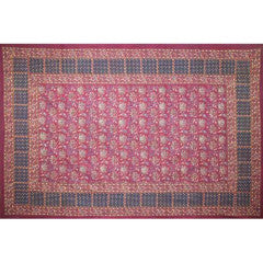 Tapestry Twin Size Floral Pastel Napthol Red