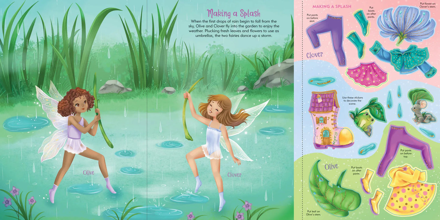 Fairies: Over 200 Sparkly Stickers & 20 Fairies & Elves to Dress! [Book]