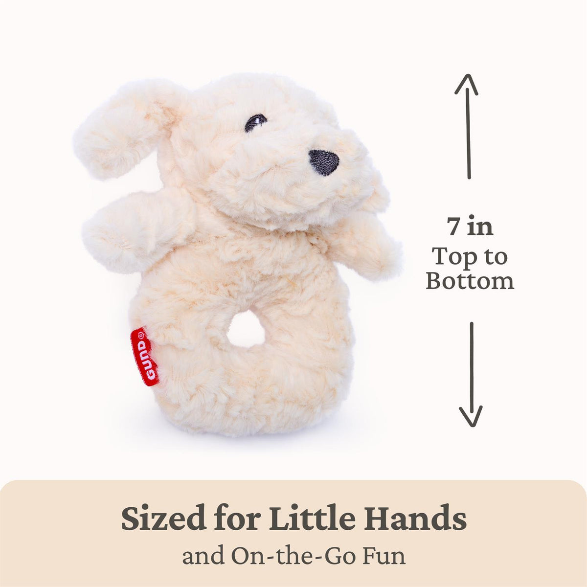 Plush Baby Ring Rattles Philbin or Mutsy (Sold Individually)