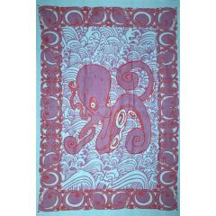 Tapestry Single Size Octopus Purple