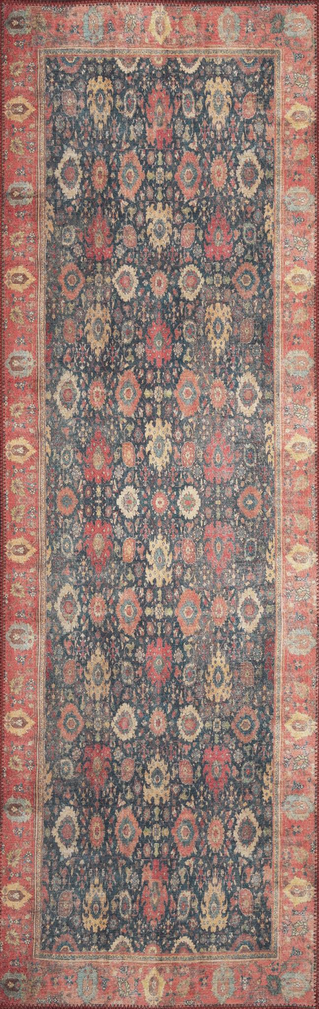 London Luna Navy Washable Rug 3'9" x 5'6"
