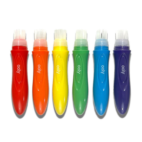 Easy Squeezy Poster Paint Brushes Set of 6