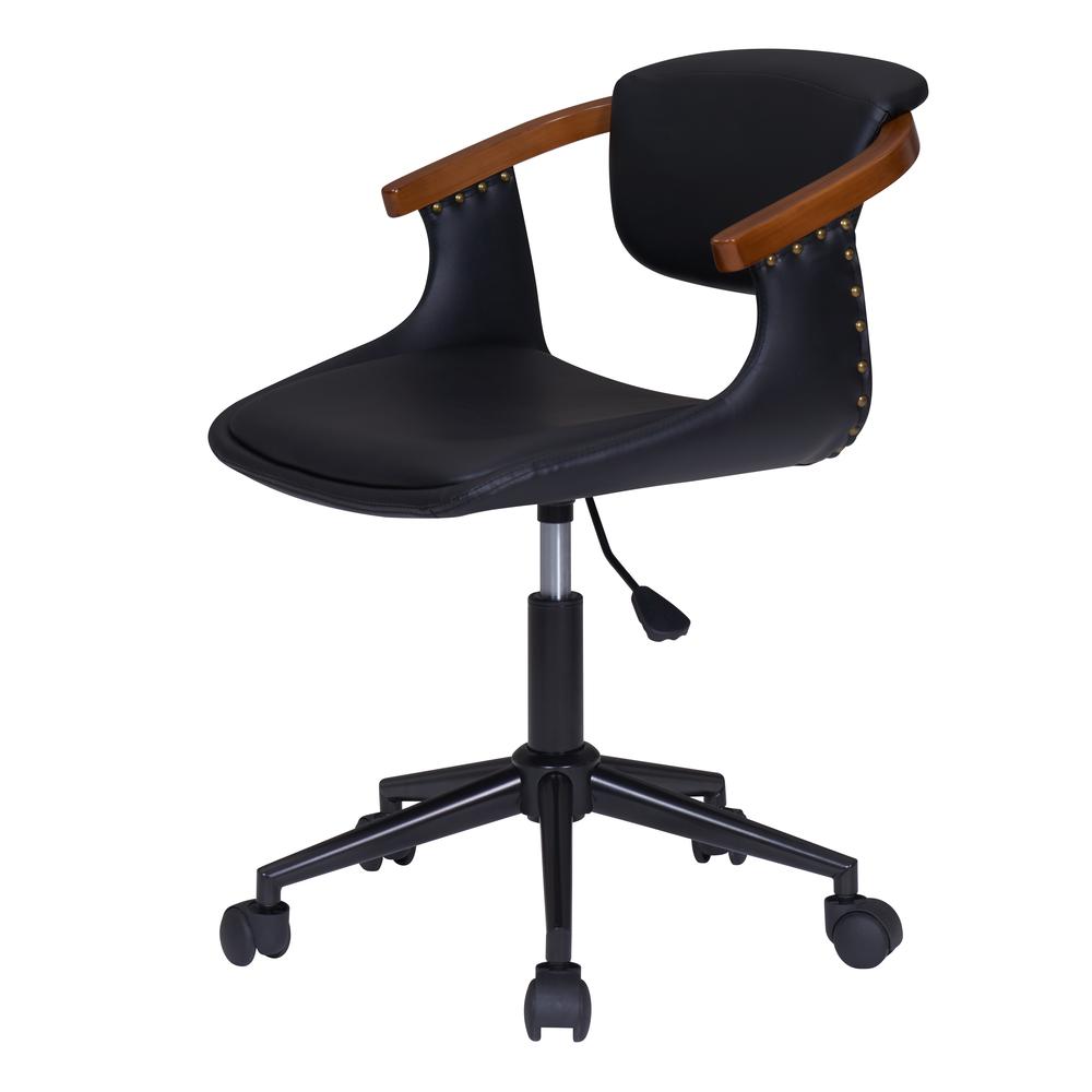 Darwin Office Chair Bamboo & Faux Leather