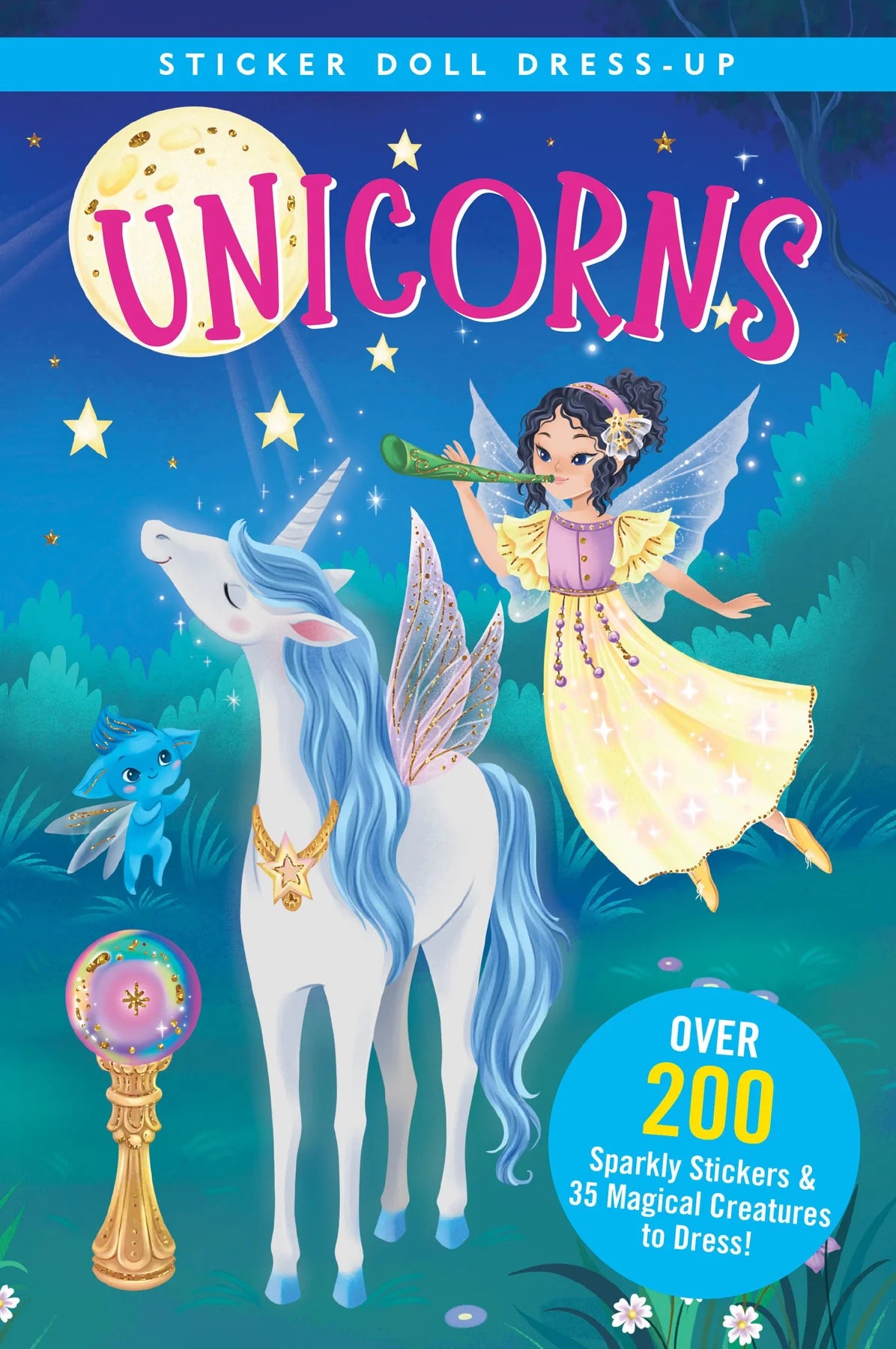 Sticker Doll Dress Up Book Unicorns
