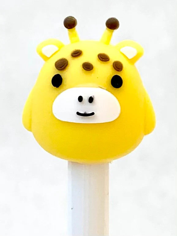 Gel Pen Happy Friends (Giraffe, Cow or Fox) Retractable (Sold Individually)