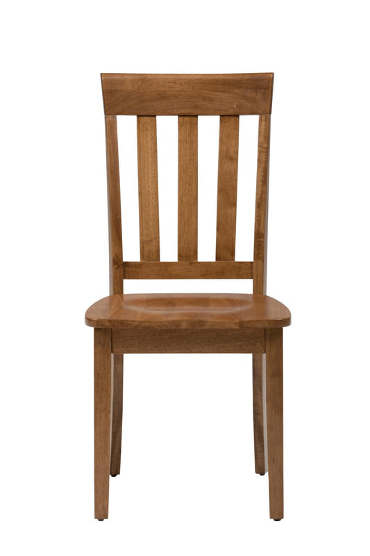 Simplicity Dining Chair Slat Back Honey