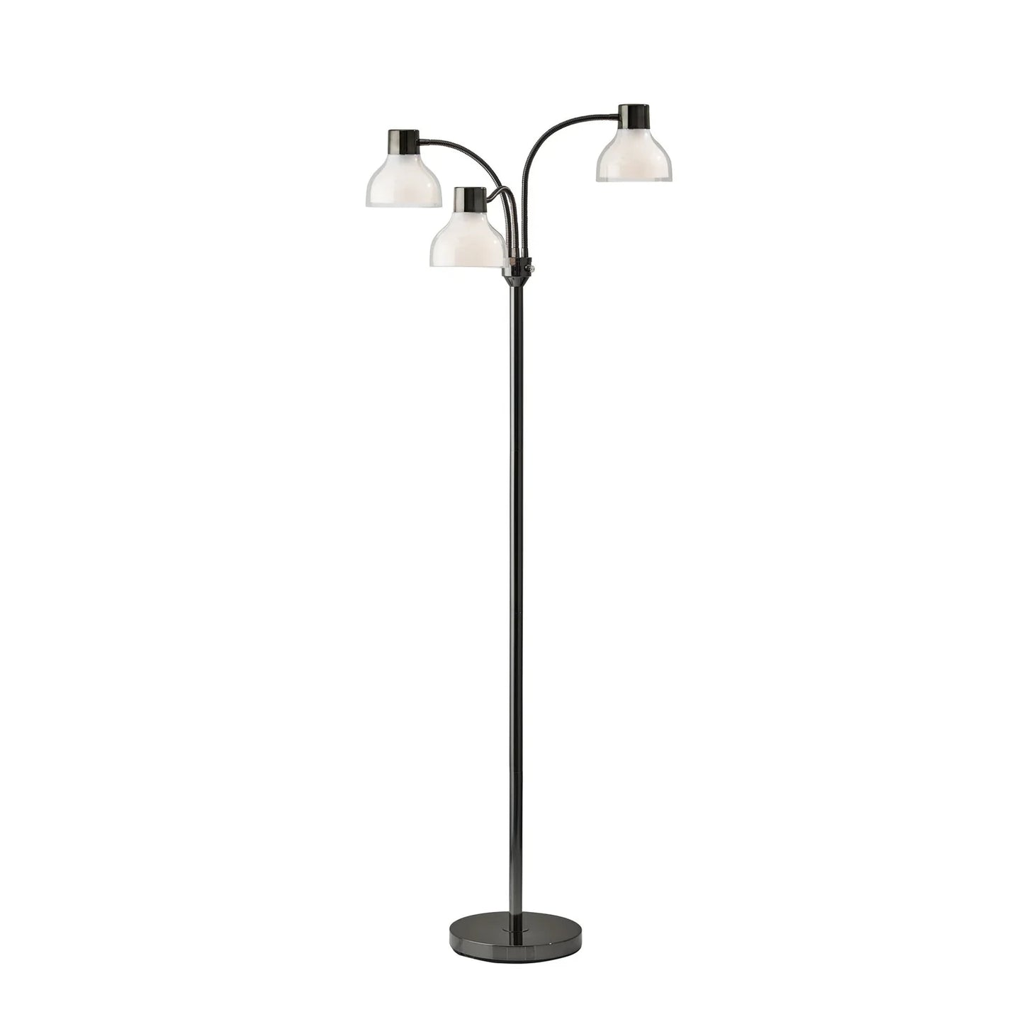 Presley 3 Arm Floor Lamp Black Nickel