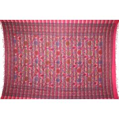 Tapestry Full Size Overprint Madras Sunflower Red