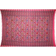 Tapestry Twin Size Overprint Madras Sunflower Red