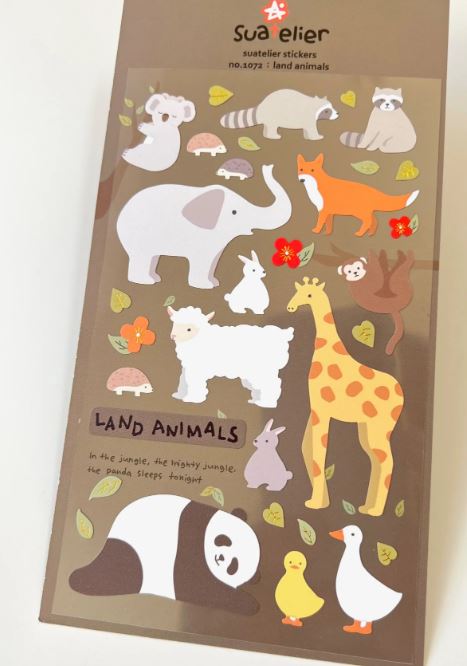Stickers Land Animals