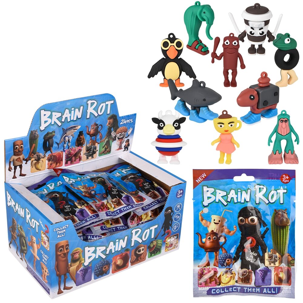Blind Bag - Brainrot - Figure & Card - 2" - Sold Individually