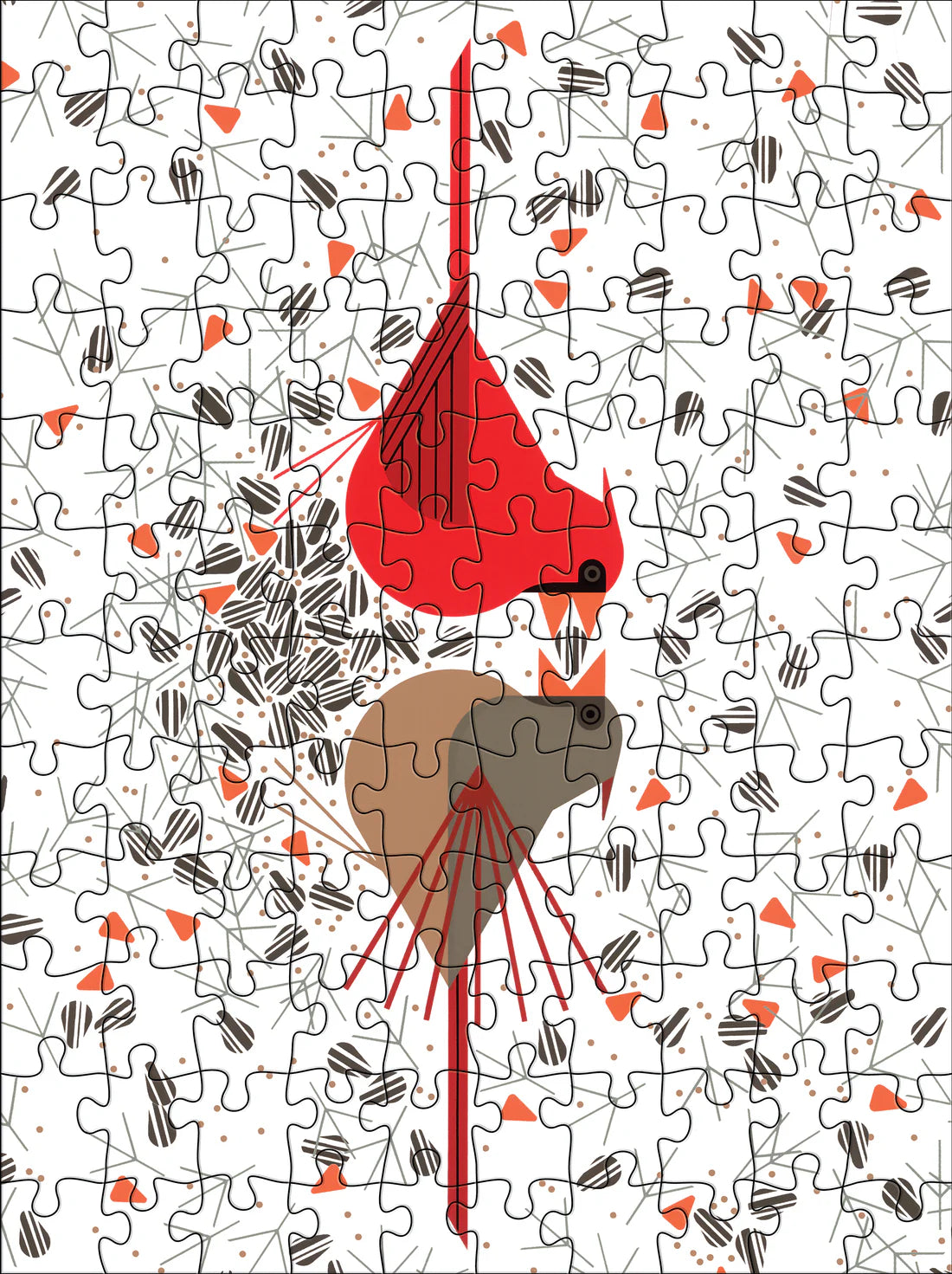 Jigsaw Puzzle Mini - 120 Piece - 4 Image Set - Charley Harper