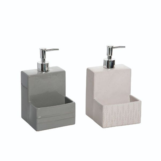 Stoneware Sponge/Soap Holder 2 Colors (sold Individually)