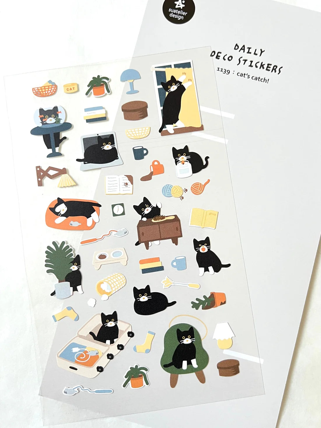 Stickers Cats Catch Day