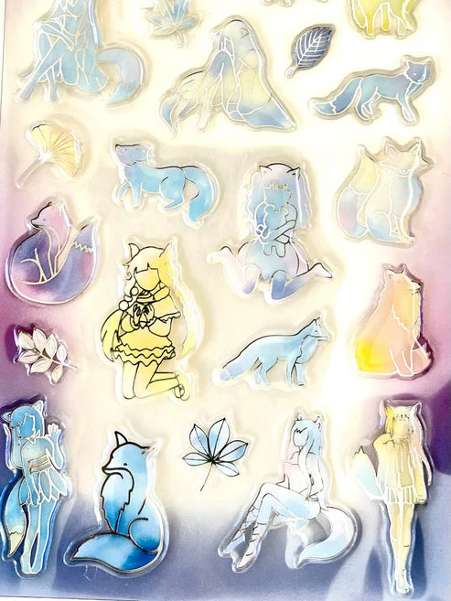 Stickers Gel Crystal Fairies